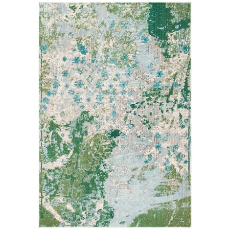 Safavieh Madison 400 Contemporary Rectangle Area Rug, Green & Blue - 6 x 9 ft. MAD499X-6
